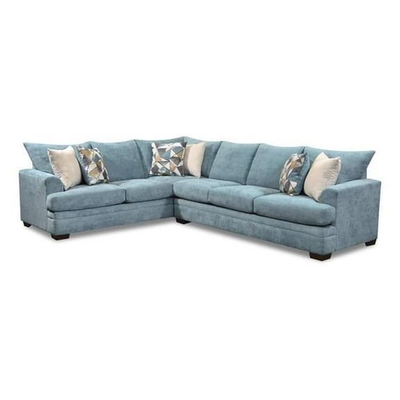 Neo Living NL717-BLUE Ashton Oversized Corner Sectional, Blue