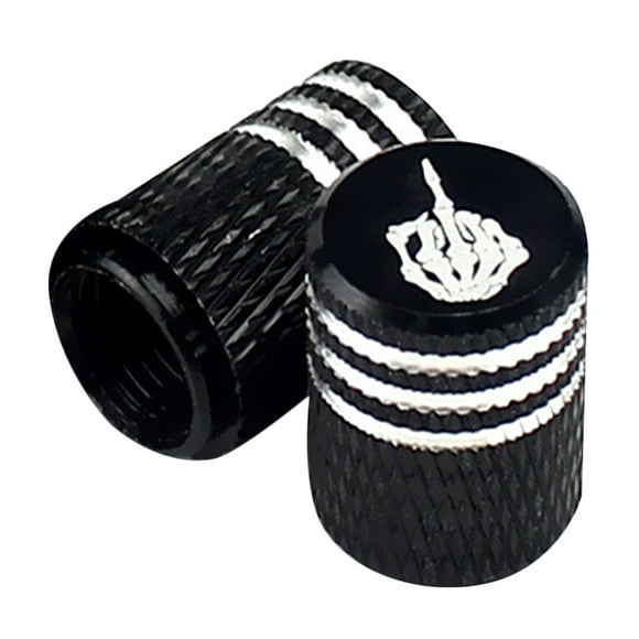 2Pcs Car Tire Valve Caps Automotive Valve Caps Universal Tire Valve Cap Metal Valve Stem Caps