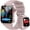 Pink, variant on Smart Watch for Men Women (Answer/Make Calls) ,1.96" HD Screen Fitness Watch with Stress Monitor, SOS Button, IP68 Waterproof
