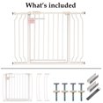 thumbnail image 5 of BalanceFrom Easy Walk-Thru Safety Gate for Doorways and Stairways with Auto-Close/Hold-Open Features, 30-Inch Tall, Fits 29.1 - 43.3 Inch Openings, White, 5 of 6