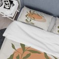thumbnail image 4 of Designart 'Abstract Orange Sun and Moon With Tropical Leaf' Funda Nórdica Moderna, 4 of 5
