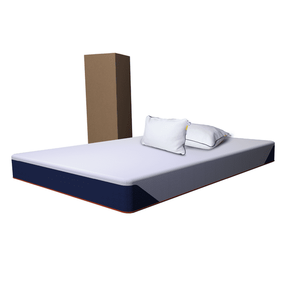 Colchón en Caja + 2 Almohadas Nube Estándar DR JOOHN Matrimonial Basic 18cm Altura, Foam Semi Firme para Todas las Edades.