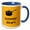 Blue/White, variant on 3drose, Simmer Down Kitchen Decor, 11oz Two-tone Yellow Mug