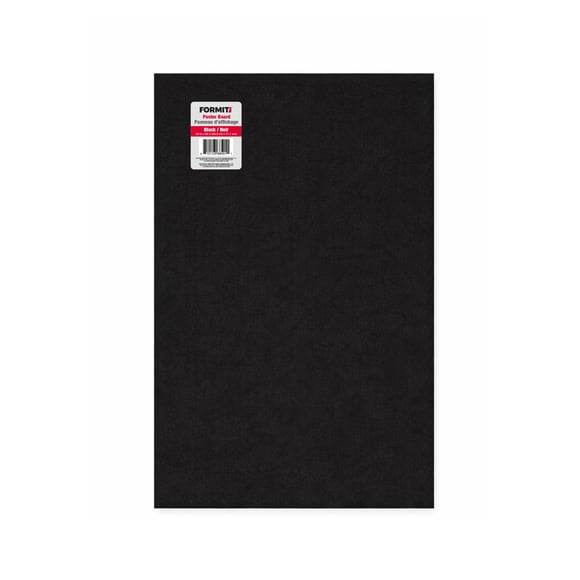 FORMIT Carton d’affichage noir, 22 po × 28 po