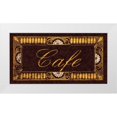 thumbnail image 3 of Catherine Jones 32x19 White Modern Wood Framed Wall Art Titled - Cafe, 3 of 5