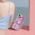thumbnail image 6 of for iPhone 14 Case, Cute Love Heart Pattern for Women Girls with Full Camera Protection, Anti-Scratch Plating Soft TPU Shockproof Bumper Phone Cover for Apple iPhone 14 6.1-inch 2022, Lavender, 6 of 13