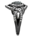 thumbnail image 4 of TK2679 - IP Light Black  (IP Gun) Stainless Steel Ring with Top Grade Crystal  in Multi Color Size 8, 4 of 4