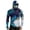 Blue, variant on Men's Upf 50+ Hooded Shirts Long Sleeve Sun Protection Shirts Lightweight Outdoor Fishing Hoodies