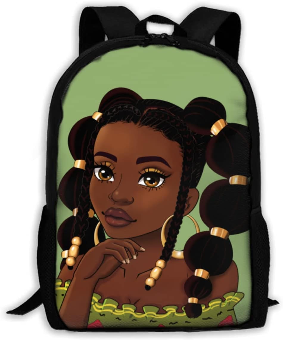 GDAKE African Book Bag African Black Girl Backpack School Bookbag