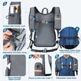 thumbnail image 4 of FUZHIQ Small Hiking Backpack for Men Women Foldable Packable Back Pack Ultralight Hiking Daypack for Travel Camping Outdoor, Grey, 4 of 6