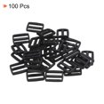 thumbnail image 3 of Unique Bargains Black Tri-Glide Slide Buckles Webbing Strap Fastener (100 Pack), 3 of 5