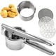 thumbnail image 1 of Stainless Steel Potato Ricer Spaetzle Press Spaghetti Ice Cream Press With 3 Hole Inserts, 1 of 5
