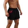 thumbnail image 3 of DDAPJ pyju Men's Running Shorts Gym Athletic Workout Shorts Drawstring Waist Bodybuilding Training Shorts Lightweight 3 Inch Sports Shorts with Zipper Pockets Black XL, 3 of 7