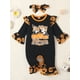 thumbnail image 3 of Txlixc Baby Girls Jumpsuits Outfit Halloween Calabaza Letra Impreso Mangas Largas Ruffle Mameluco y Diadema Conjunto Txlixc  Moda, 3 of 9