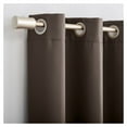 thumbnail image 2 of 54"x84" Blackout Kenneth Energy Saving Grommet Curtain Panel Dark Brown, 2 of 7