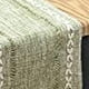 thumbnail image 2 of Camino de mesa retro elegante de Lino y algodón tejido a mano con borlas para bodas hogar cruz verde Nikou, 2 of 6