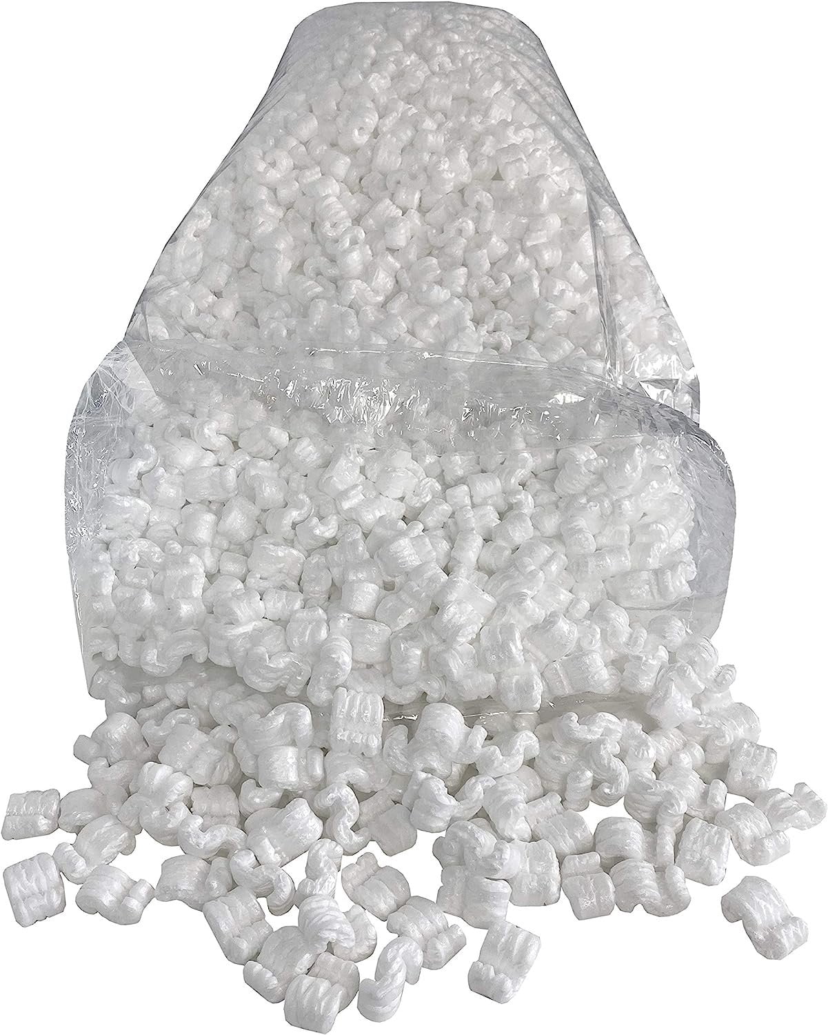 StarBoxes White Regular Loose Shipping Packing Peanuts 22.5 gal / 3 Cubic Feet