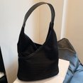 thumbnail image 1 of Bolso de playa de verano Bolso de hombro tejido extra grande Bolso de moda (Negro), 1 of 8