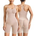 thumbnail image 2 of Viluyesy Womens Shapewear with Adjustable Strap, Butt Lifter Tummy Control Snatched Waist Tight Fit Yogo Trainer Bodysuit Beige S, 2 of 8