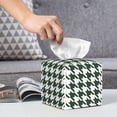 thumbnail image 6 of Logiee Tissue Box Cover 5X5X5'' PU Leather Tissue Holder Square Tissue Cube Box Organizer for Bathroom Vanity Countertop,Car,Night Stands,Office,Home,Kitchen (Scottish Checkered), 6 of 8