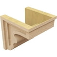thumbnail image 5 of 10"W x 10"D x 10"H Wide Highland Rough Cedar Woodgrain TimberThane Corbel, Primed Tan, 5 of 6