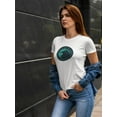 thumbnail image 2 of Grunge Dark Gothic Crow T-Shirt Women -Image by Shutterstock, Female Large, 2 of 4