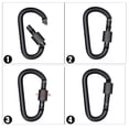 thumbnail image 3 of D Shaped Carabiner Hook Keychain Climbing Equipment Backpack Buckle Carabiner, 3 of 9