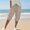 Khaki, variant on Outfmvch Summer Pants for Women Capris Drawstring with Pockets Straight Wide Leg Cotton Linen Pants Womened Wide Leg Paper Bag Pants Cropped Linen Pants Women Linen Palazzo Trousers Black S-2XL
