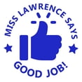 thumbnail image 1 of Printtoo Personalized Teachers Stamp Good Job! Teachers Name Self-Inking Rubber Stamp Appreciation Message For School Classroom & Homework Supplies,Blue - 30 x 30 mm, 1 of 6