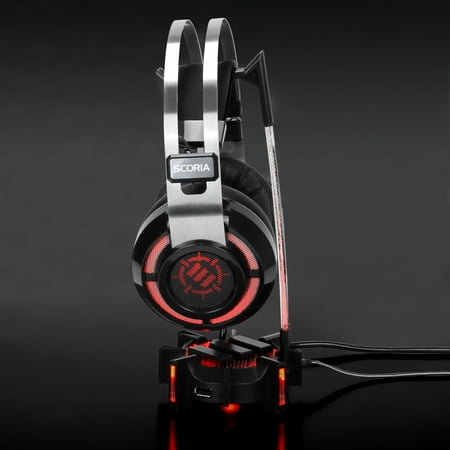 ENHANCE - Gaming Headset Stand Headphone Holder  with 4 Port USB Hub - Muticolor
