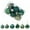 Green, variant on 12Pcs Christmas Balls Ornaments for Christmas Tree,Glittering Plastic Hanging Decorations Balls Baubles Set for Holiday Party Decor