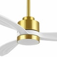 thumbnail image 2 of WINGBO  64-inch 3-Blades Indoor Celiing Fan with LED Light, White Gold and White, 2 of 5