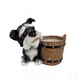 thumbnail image 2 of CaiYueKe Schnauzer Dog Resin Planter, Cute Whimsical Dog Figurine with Barrel Pot, Succulent Flower Pot, Home Decor Planter, Gift for Dog Lovers, Indoor Outdoor Decorative Planter, 2 of 5