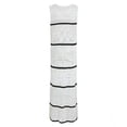 thumbnail image 6 of Fewfanhot Athletic Dress for Women Striped Bodycon Midi Dress Sleeveless Square Neck Color Block Knit Summer Tank Dresses, 6 of 8