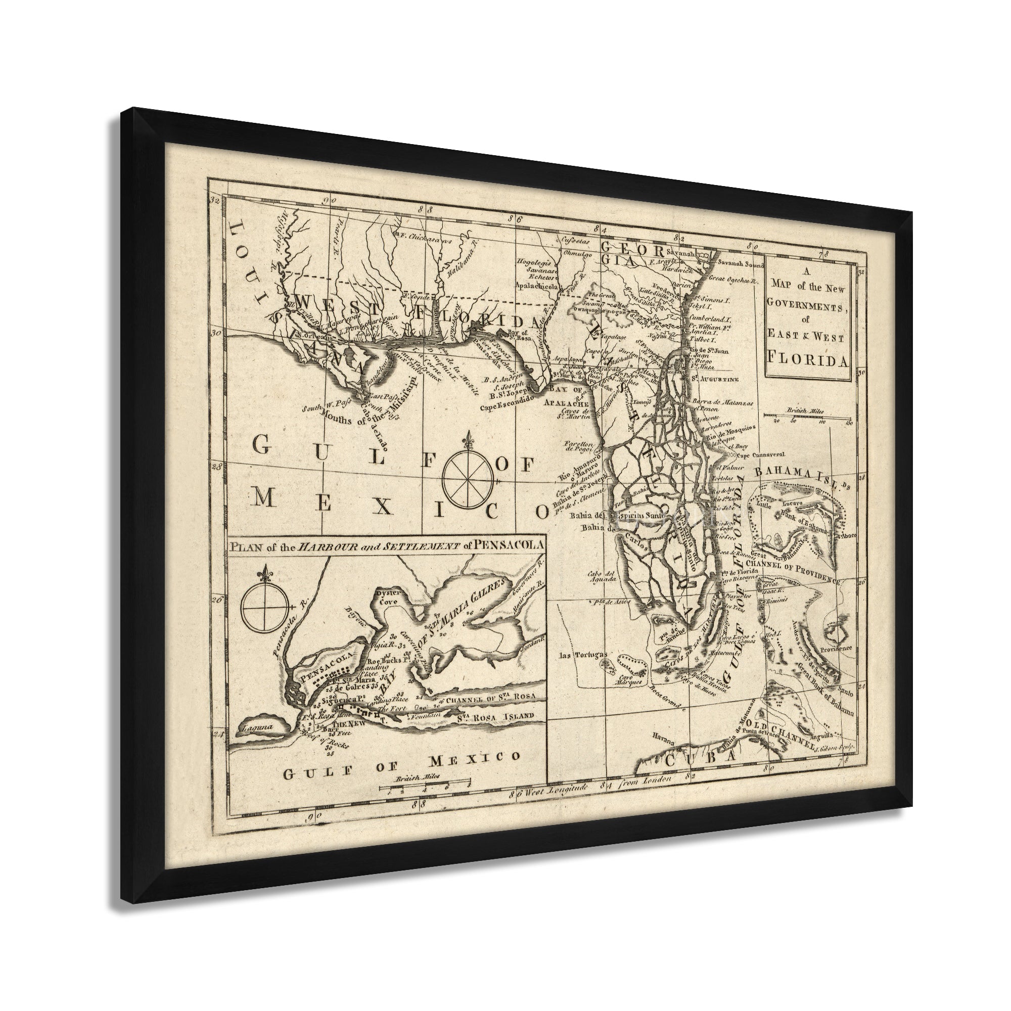1763 Florida Map Poster Framed - 6fd227ff 85a9 41ba 8ae4 Faf8035948a8.fb4c75ad1c5328a9fc98f627d41dab83 