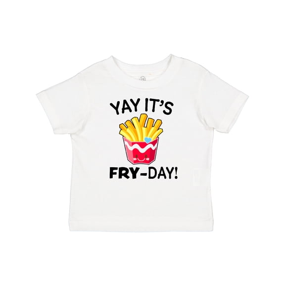 Inktastic Yay Its Fry Day with Cute French Fries Boys or Girls Baby T-Shirt