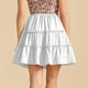 thumbnail image 5 of Falda midi de verano para mujer con lazo delantero, vuelo, volantes y estampado floral, 5 of 7