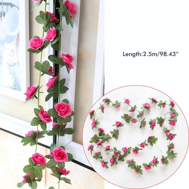 Rosas Artificiales Con 45 Cabezas Planta De Simulación Enredadera Accesorios De Fotografía De Bodas Para Tiendas Ventanas Restaurantes Fiestas Yuarrent HA043837-05