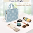 thumbnail image 5 of FORMRS Womens Corduroy Tote Bag Crossbody Shoulder Handbag with Pocket, Gray Snowflake, 5 of 7