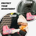 thumbnail image 4 of Naloa Dachshund Dog Woof 2Pcs Anti-Kick Back Seat Cover Kick Mat, Car Seat Protector with 3 Storage Pockets, 4 of 8