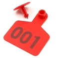 thumbnail image 6 of Livestock Ear Tag Kit with Applicator 100 Numbered Plastic Tags 001-100 6 x 7.5 cm for Cattle Sheep Farm Animal Identification, 6 of 10