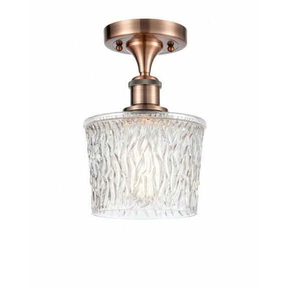 Innovations Lighting - Niagra - 1 Light Semi-Flush Mount In Industrial Style-11