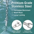 thumbnail image 3 of Central Ring Anchor Chain, Marine Anchor Chain Secure Abrasion  Easy To Use  For Yachts, 3 of 8