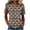Multicolor, variant on Uootdi Halloween Womens Shirts Crew Neck Short Sleeve Watercolor Ghost Floral All Over Print Pullover Tee Loose Fit Cottage Holiday Womens Tops