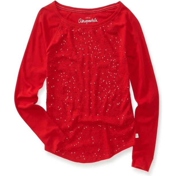Suéter Térmico de lentejuelas Aeropostale para mujer rojo mediano Térmico