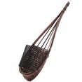 thumbnail image 3 of Cesta colgante de orquídeas tejida a mano de bambú para cenador enrejado, interior y exterior., 3 of 14