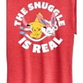 thumbnail image 3 of Pokémon - The Snuggle Is Real Pikachu and Sylveon  - Women's Short Sleeve Graphic T-Shirt, 3 of 5