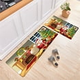 thumbnail image 2 of WIFKLSIIPG 2 Piece Non Kitchen Mat Runner Rug Set Doormat Merry Christmas Snowman Door Mats Rubber Backing Carpet Indoor Floor Mat, 2 of 9