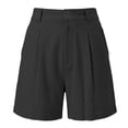 thumbnail image 1 of Short Quarry para Dama, Lino Negro Talla G, 1 of 4