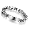 thumbnail image 1 of Pulsera de acero de titanio para hombre hecha a mano, 1 of 1